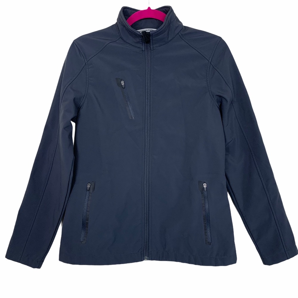 Port Authority Gray Soft Shell Full Zip Jacket S